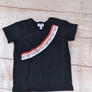 Crew Kids black tshirt sz 4